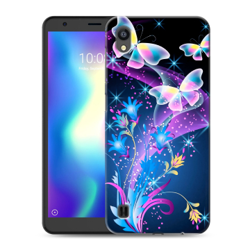 Силиконовый чехол на ZTE Blade A5 (2019) с принтом Бабочки Силиконовый чехол на ZTE Blade A5 (2019) с принтом Бабочки