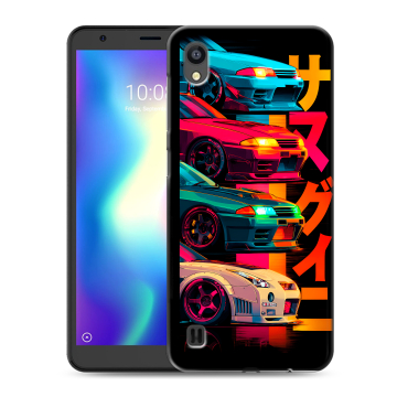 Силиконовый чехол на ZTE Blade A5 (2019) с принтом Гоночные машины Силиконовый чехол на ZTE Blade A5 (2019) с принтом Гоночные машины