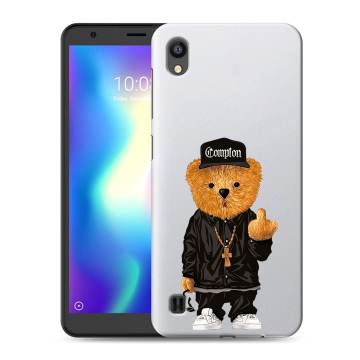 Силиконовый чехол на ZTE Blade A5 (2019) с принтом Мишка