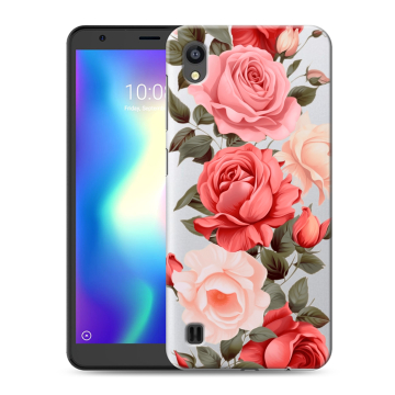 Силиконовый чехол на ZTE Blade A5 (2019) с принтом Розы