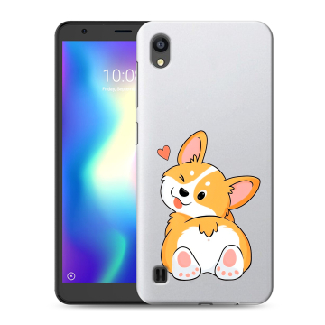 Силиконовый чехол на ZTE Blade A5 (2019) с принтом Корги