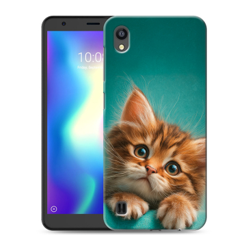 Силиконовый чехол на ZTE Blade A5 (2019) с принтом котенок Силиконовый чехол на ZTE Blade A5 (2019) с принтом котенок