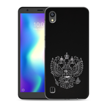 Силиконовый чехол на ZTE Blade A5 (2019) с принтом Герб России