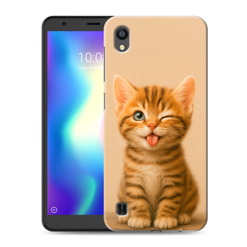 Силиконовый чехол на ZTE Blade A5 (2019) с принтом котенок