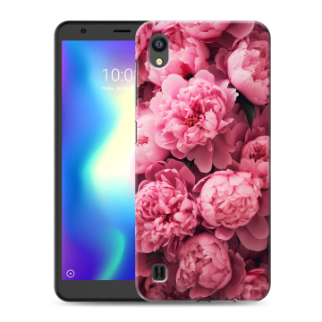 Силиконовый чехол на ZTE Blade A5 (2019) с принтом цветы пионы