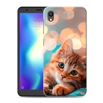Силиконовый чехол на ZTE Blade A5 (2019) с принтом котик