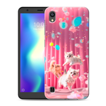 Силиконовый чехол на ZTE Blade A5 (2019) с принтом милые котики Силиконовый чехол на ZTE Blade A5 (2019) с принтом милые котики