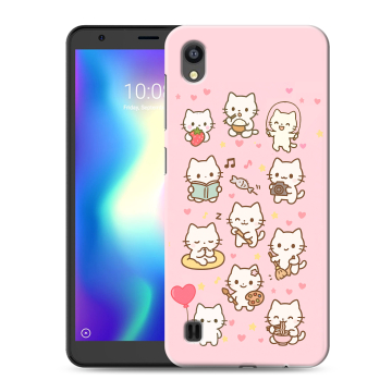 Силиконовый чехол на ZTE Blade A5 (2019) с принтом Hello Kitty Хелоу Кити