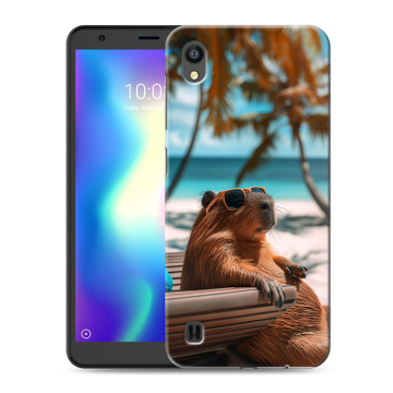 Силиконовый чехол на ZTE Blade A5 (2019) с принтом Капибара Силиконовый чехол на ZTE Blade A5 (2019) с принтом Капибара