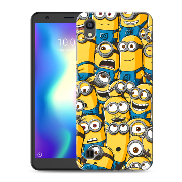 Силиконовый чехол на ZTE Blade A5 (2019) с принтом Миньоны Силиконовый чехол на ZTE Blade A5 (2019) с принтом Миньоны