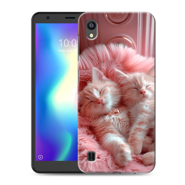 Силиконовый чехол на ZTE Blade A5 (2019) с принтом котята котики