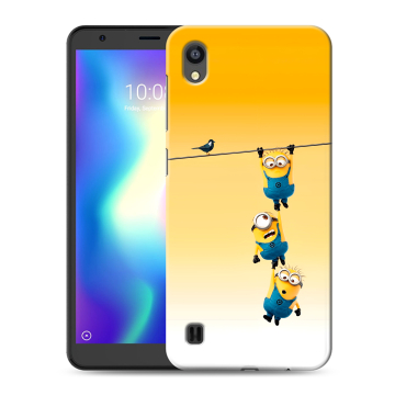 Силиконовый чехол на ZTE Blade A5 (2019) с принтом Миньоны