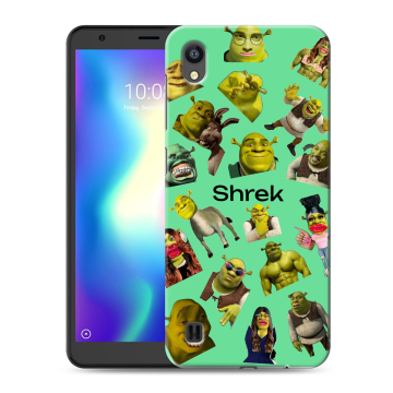 Силиконовый чехол на ZTE Blade A5 (2019) с принтом Шрек Shrek Силиконовый чехол на ZTE Blade A5 (2019) с принтом Шрек Shrek