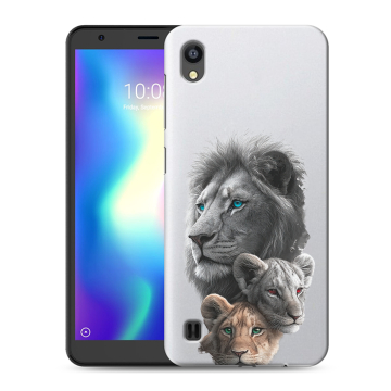 Силиконовый чехол на ZTE Blade A5 (2019) с принтом Львы Силиконовый чехол на ZTE Blade A5 (2019) с принтом Львы