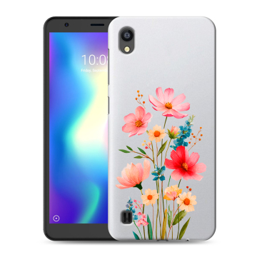 Силиконовый чехол на ZTE Blade A5 (2019) с принтом Цветы Силиконовый чехол на ZTE Blade A5 (2019) с принтом Цветы