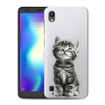 Силиконовый чехол на ZTE Blade A5 (2019) с принтом Котенок
