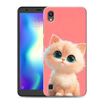 Силиконовый чехол на ZTE Blade A5 (2019) с принтом Розовый котенок Силиконовый чехол на ZTE Blade A5 (2019) с принтом Розовый котенок