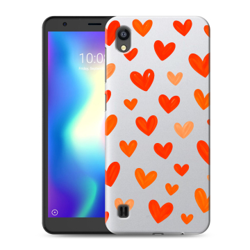 Силиконовый чехол на ZTE Blade A5 (2019) с принтом Сердечки Силиконовый чехол на ZTE Blade A5 (2019) с принтом Сердечки