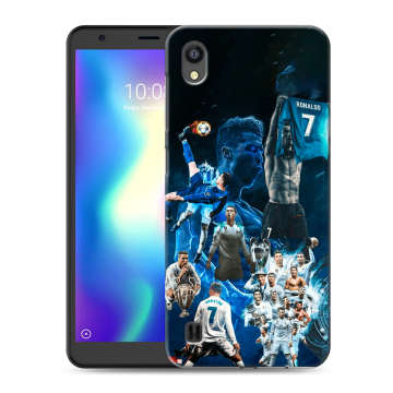 Силиконовый чехол на ZTE Blade A5 (2019) с принтом Реал Роналдо