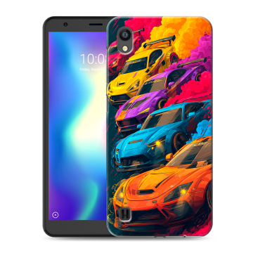 Силиконовый чехол на ZTE Blade A5 (2019) с принтом Тачки Силиконовый чехол на ZTE Blade A5 (2019) с принтом Тачки