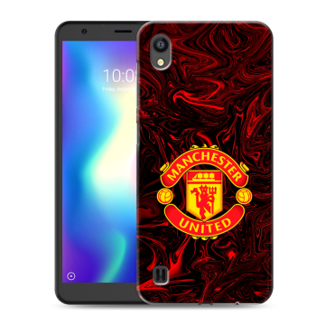 Силиконовый чехол на ZTE Blade A5 (2019) с принтом Manchester United Силиконовый чехол на ZTE Blade A5 (2019) с принтом Manchester United