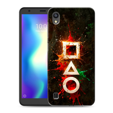 Силиконовый чехол на ZTE Blade A5 (2019) с принтом Squid Game Игра кальмара