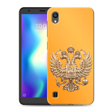 Силиконовый чехол на ZTE Blade A5 (2019) с принтом Герб Флаг России Силиконовый чехол на ZTE Blade A5 (2019) с принтом Герб Флаг России