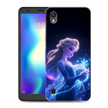 Силиконовый чехол на ZTE Blade A5 (2019) с принтом Холодное сердце Frozen
