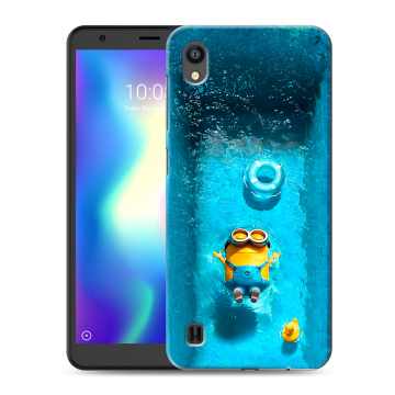 Силиконовый чехол на ZTE Blade A5 (2019) с принтом Миньоны