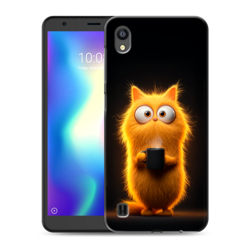 Силиконовый чехол на ZTE Blade A5 (2019) с принтом Смешной кот