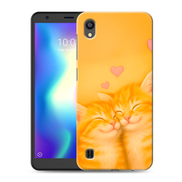 Силиконовый чехол на ZTE Blade A5 (2019) с принтом Милые котята