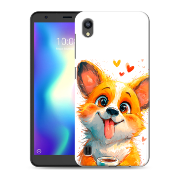 Силиконовый чехол на ZTE Blade A5 (2019) с принтом корги