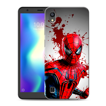 Силиконовый чехол на ZTE Blade A5 (2019) с принтом Spiderman Человек паук