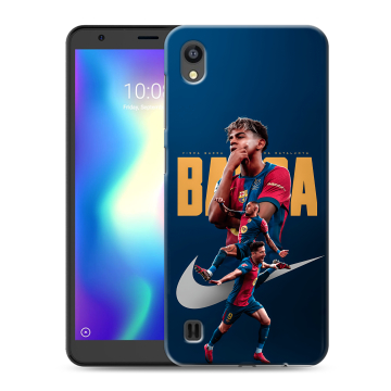 Силиконовый чехол на ZTE Blade A5 (2019) с принтом Барселона Barca Yamal Силиконовый чехол на ZTE Blade A5 (2019) с принтом Барселона Barca Yamal
