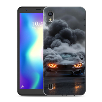 Силиконовый чехол на ZTE Blade A5 (2019) с принтом BMW БМВ