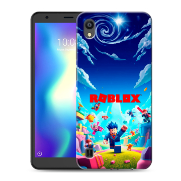 Силиконовый чехол на ZTE Blade A5 (2019) с принтом Roblox Роблокс Силиконовый чехол на ZTE Blade A5 (2019) с принтом Roblox Роблокс