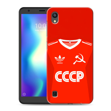 Силиконовый чехол на ZTE Blade A5 (2019) с принтом Флаг Герб СССР Силиконовый чехол на ZTE Blade A5 (2019) с принтом Флаг Герб СССР