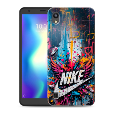 Силиконовый чехол на ZTE Blade A5 (2019) с принтом Nike Найк Силиконовый чехол на ZTE Blade A5 (2019) с принтом Nike Найк