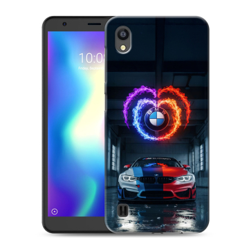 Силиконовый чехол на ZTE Blade A5 (2019) с принтом BMW БМВ