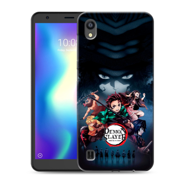 Силиконовый чехол на ZTE Blade A5 (2019) с принтом Demon Slayer Клинок рассекающий демонов Силиконовый чехол на ZTE Blade A5 (2019) с принтом Demon Slayer Клинок рассекающий демонов