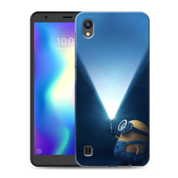 Силиконовый чехол на ZTE Blade A5 (2019) с принтом Миньоны Силиконовый чехол на ZTE Blade A5 (2019) с принтом Миньоны