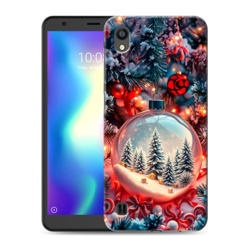 Силиконовый чехол на ZTE Blade A5 (2019) с принтом Новый год Силиконовый чехол на ZTE Blade A5 (2019) с принтом Новый год