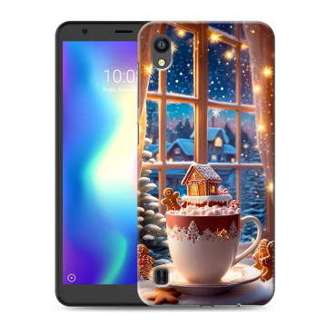 Силиконовый чехол на ZTE Blade A5 (2019) с принтом Новый год Силиконовый чехол на ZTE Blade A5 (2019) с принтом Новый год
