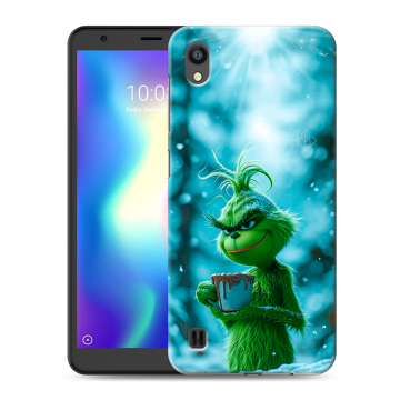 Силиконовый чехол на ZTE Blade A5 (2019) с принтом Новый год гринч Силиконовый чехол на ZTE Blade A5 (2019) с принтом Новый год гринч