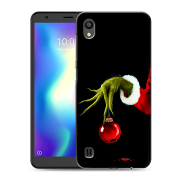 Силиконовый чехол на ZTE Blade A5 (2019) с принтом Новый год Гринч Силиконовый чехол на ZTE Blade A5 (2019) с принтом Новый год Гринч