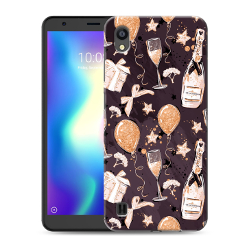 Силиконовый чехол на ZTE Blade A5 (2019) с принтом Новый год Силиконовый чехол на ZTE Blade A5 (2019) с принтом Новый год