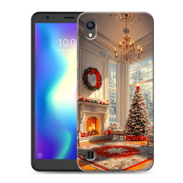 Силиконовый чехол на ZTE Blade A5 (2019) с принтом Новый год Силиконовый чехол на ZTE Blade A5 (2019) с принтом Новый год