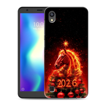 Силиконовый чехол на ZTE Blade A5 (2019) с принтом Новый год Силиконовый чехол на ZTE Blade A5 (2019) с принтом Новый год