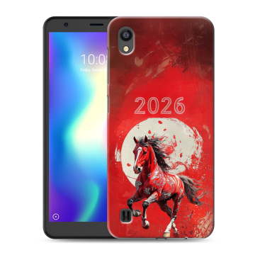 Силиконовый чехол на ZTE Blade A5 (2019) с принтом Новый год Силиконовый чехол на ZTE Blade A5 (2019) с принтом Новый год