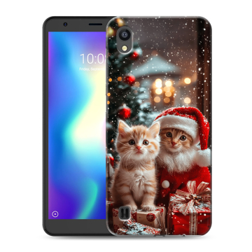 Силиконовый чехол на ZTE Blade A5 (2019) с принтом Новый год Силиконовый чехол на ZTE Blade A5 (2019) с принтом Новый год